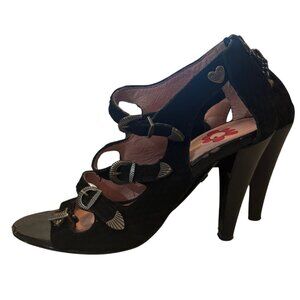 Lollipop Multi Strap Black Heels